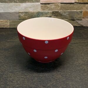 SPODE | Baking Days Bowl | Red with White Polka Dots